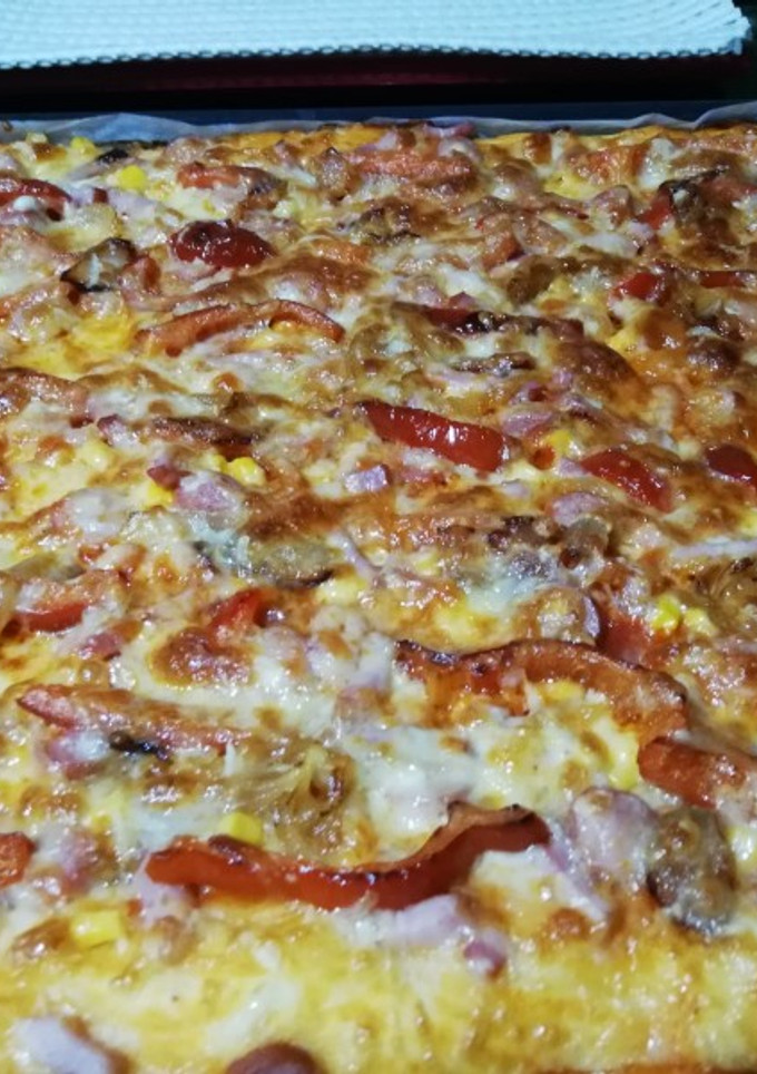 Una foto de Pizza casera
