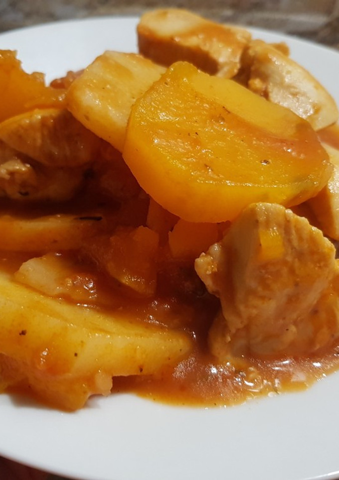 Una foto de Estofado de pollo súper fácil y económico