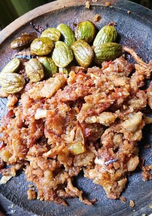Foto resep Jamur geprek ples pete