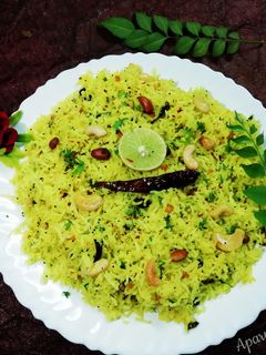लेमन राइस (lemon rice recipe in Hindi) रेसिपी मुख्य फोटो