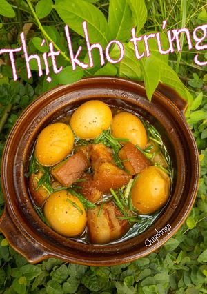 Hình của món Thịt kho trứng.