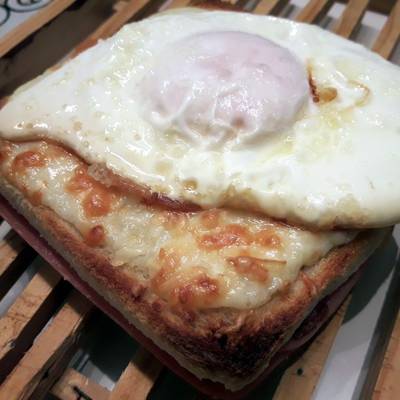 Sándwich Croque Madame Receta de  Cookpad