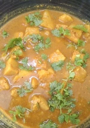 A picture of Bengali Recipe Oler Tarkari / Suran Ki Sabji Without Potato.