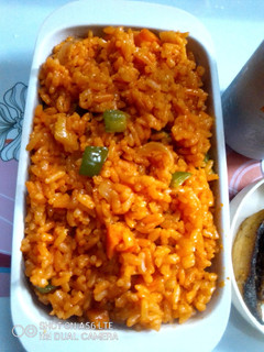 A picture of Ginger Jollof Rice.