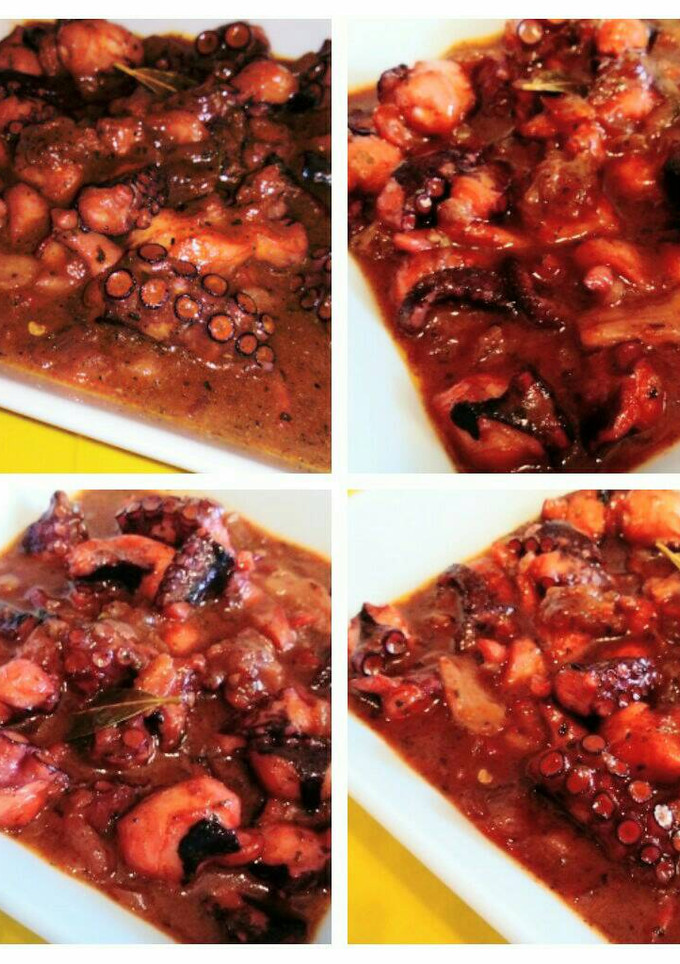 Una foto de Pulpo con salsita picantona!