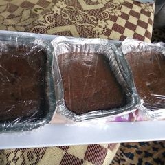 Eggless chocolate cake A picture of Eggless chocolate cake.