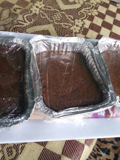 A picture of Eggless chocolate cake.