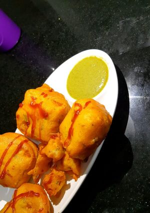 A picture of Spicy Paneer Pakoda.