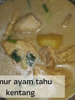 Foto resep Semur ayam, tahu, kentang
