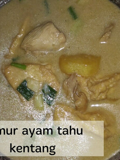 Foto resep Semur ayam, tahu, kentang