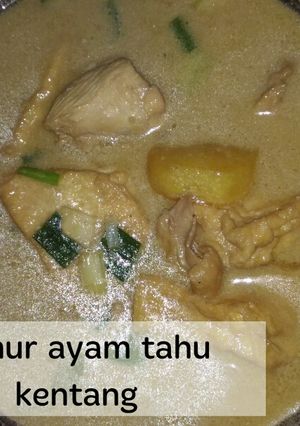 Foto resep Semur ayam, tahu, kentang
