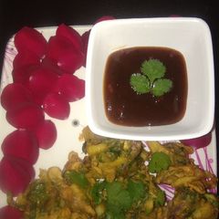 Onion potato pakoda A picture of Onion potato pakoda.