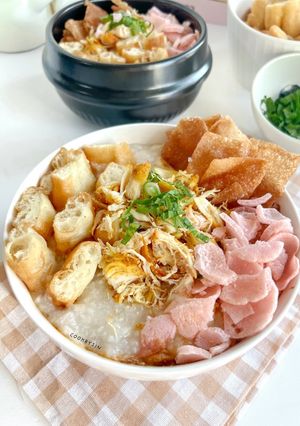 Foto resep Bubur Ayam Kental Simple Ala Rumahan