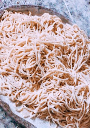 Una foto de Fideos caseros