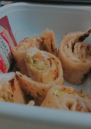 A picture of One bite roll paratha.