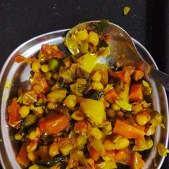 A picture of Salary and boondi ki sabzi.