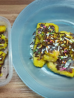 Foto resep Pisang Bakar Coklat Meses