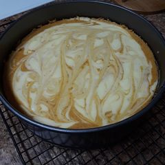 A picture of Marbled Pumpkin Cheesecake.