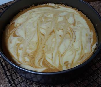 The New Way Making Recipe Marbled Pumpkin Cheesecake Delicious Simple