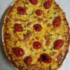 A picture of Curried Fish Polenta Pie.
