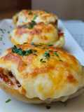 Patatas rellenas de carne y verdura