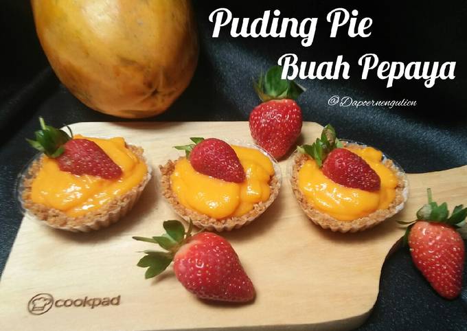 Puding Pie Buah Pepaya