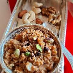खसखस ड्राई फ्रूट हलवा (Khuskhus dry fruit halwa recipe in Hindi)-レシピのメイン写真