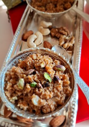 खसखस ड्राई फ्रूट हलवा (Khuskhus dry fruit halwa recipe in Hindi) रेसिपी मुख्य फोटो