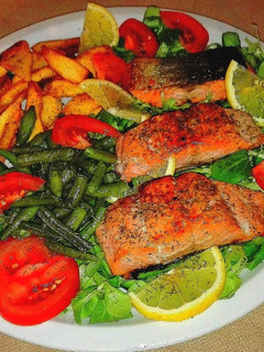 Lazac steak recept fotója