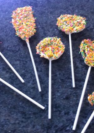 Una foto de Paletas de chocolate (fáciles)