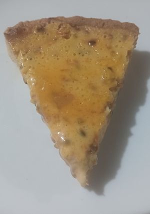 Una foto de Tarta de tumbo o curuba #limón