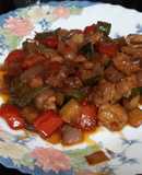 Pollo con toque oriental y picante