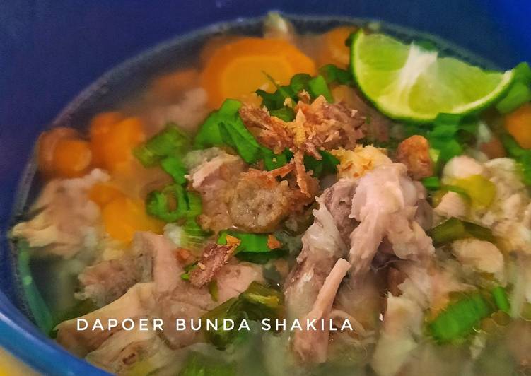 Resep Sup ayam klaten mirip sup ayam pak Min, Lezat Sekali