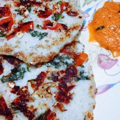 A picture of Sago samak rice uttapam.