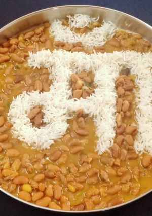 A picture of Rajma Rice.