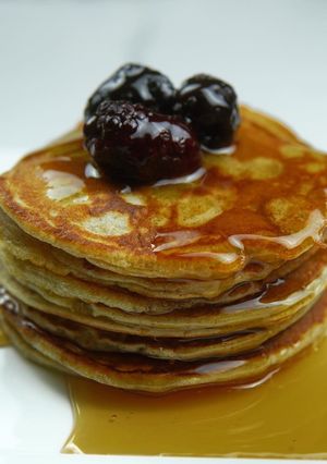 A picture of Low Carb (Keto - Friendly) Cream Cheese Pancakes.