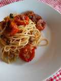 Spaghetti with Oven-Roasted Cherry Tomatoes