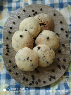 A picture of Choco chip cookies.