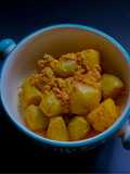 Potol or Pointed Gourd Malaikari for lunch in Thakurbari style