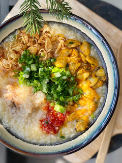 Hình của món Cháo nghêu Hội An.