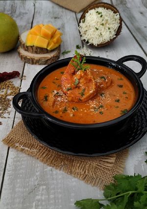 A picture of Mango Coconut Prawn Curry.