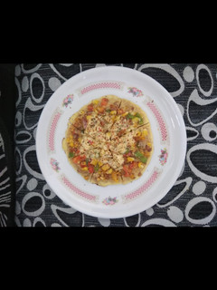 A picture of Brown Bread Omlet pizza.