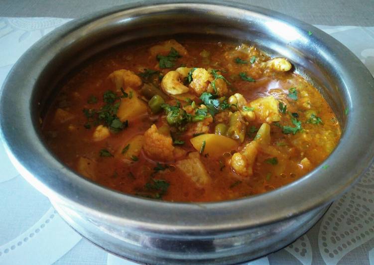 Easiest Way to Make Homemade Veg Handi/Handi Subzi