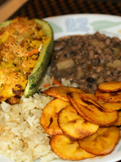 Una foto de Calabacín relleno
