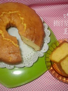 Foto resep Bolu Nutrijell aka Cake Nutrijell (Rasa Jeruk)