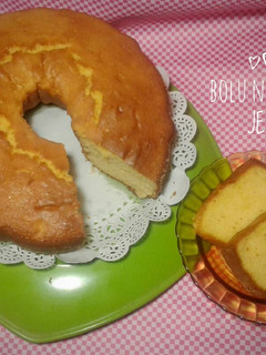 Foto resep Bolu Nutrijell aka Cake Nutrijell (Rasa Jeruk)