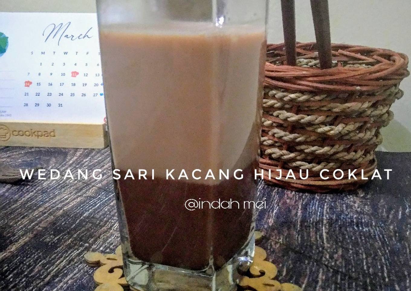Wedang Sari Kacang Hijau Coklat