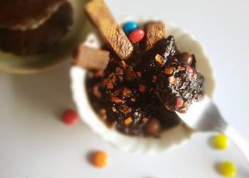 Easy Cooking Recipe Creamy dark chocolate caramel pudding Restaurant Style