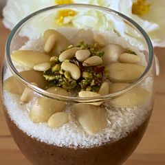 A picture of Lebanese Meghleh - Caraway pudding.