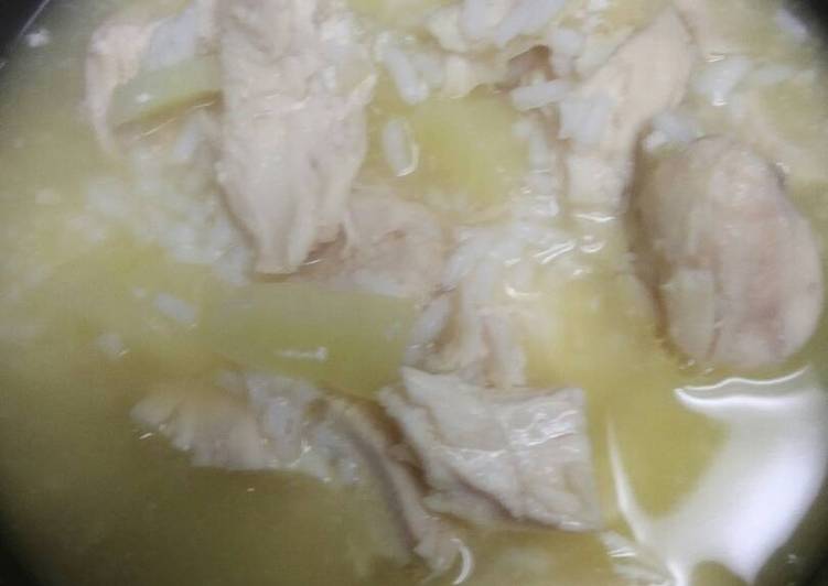 Wednesday Fresh Chicken and Rice Pineapple Soup